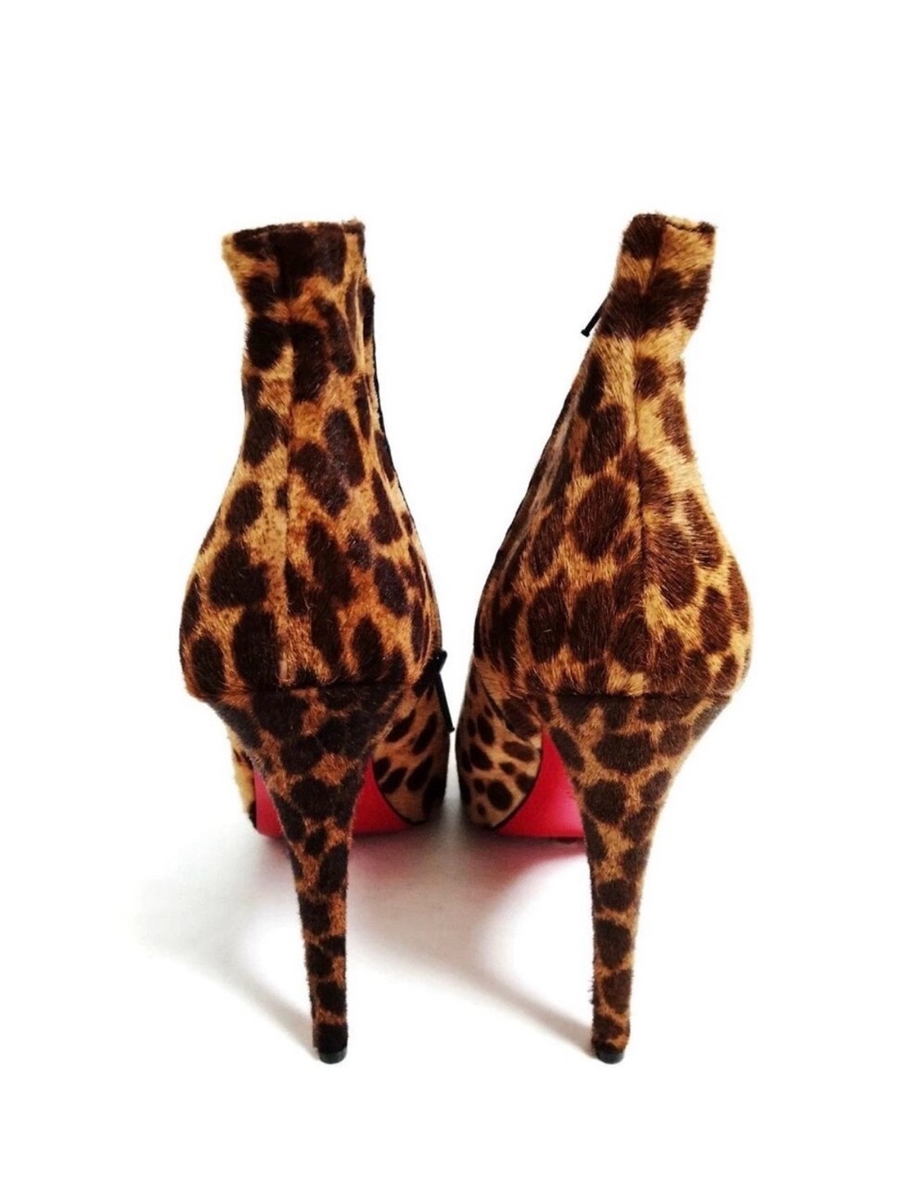 NWOT Christian Louboutin Leopard-Print Calf hair Ankle Boots - Picture 3 of 7